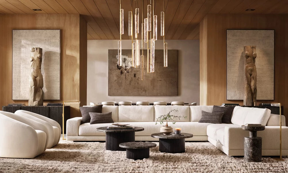 Optical Crystal Prism Cascade Chandelier