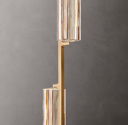 Optical Crystal Prism Cascade Chandelier