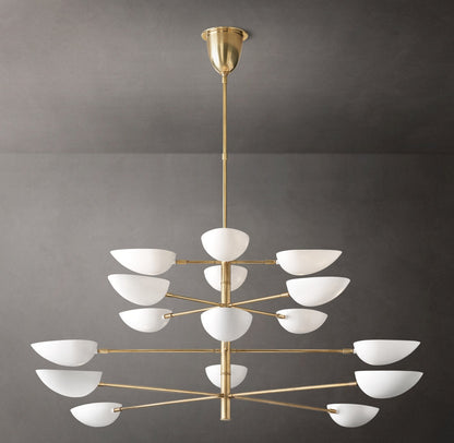 Radial Metal Cup Chandelier