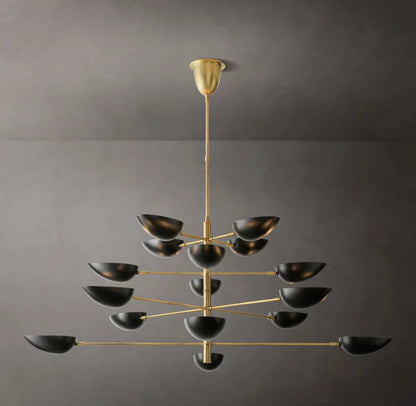 Radial Metal Cup Chandelier