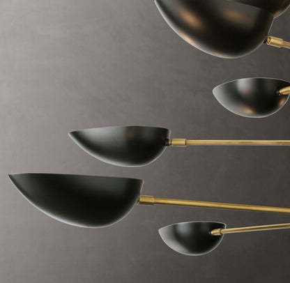 Radial Metal Cup Chandelier