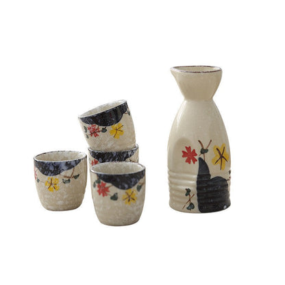 Snowfall Glaze Japanese Sake Cup