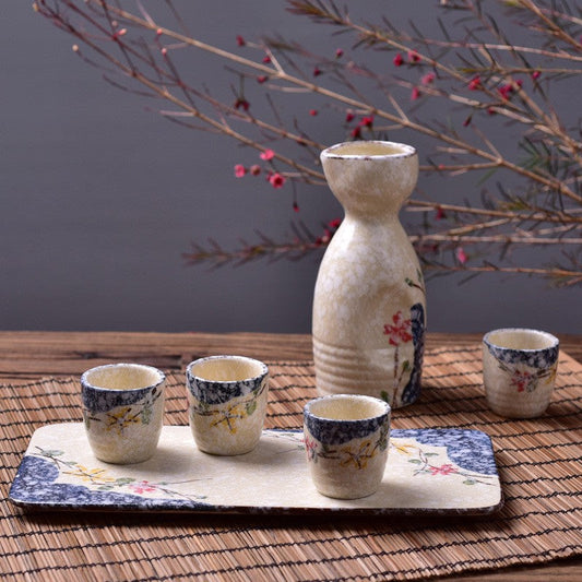 Snowfall Glaze Japanese Sake Cup