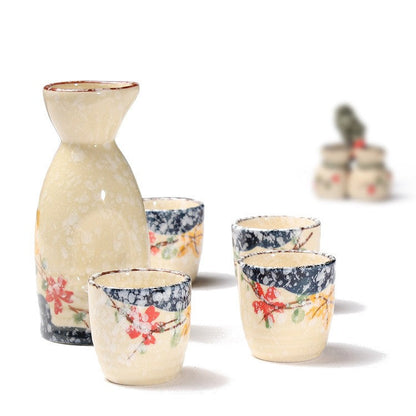 Snowfall Glaze Japanese Sake Cup