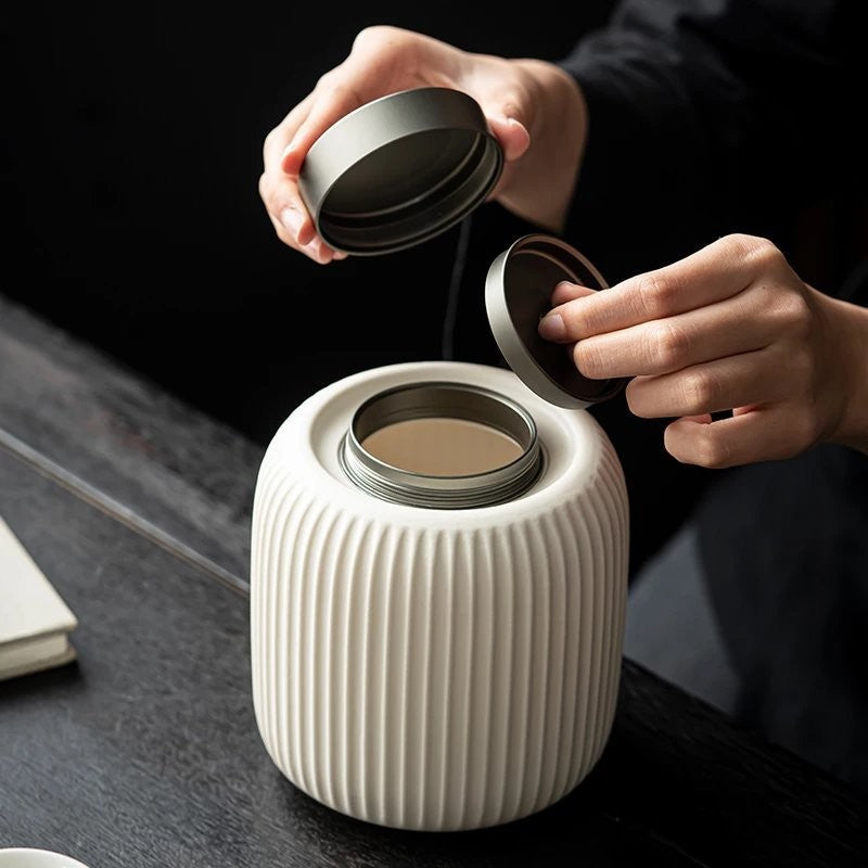 Stoneglaze Tea Storage Jar
